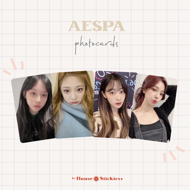 AESPA Unofficial Photocard (Gf Selca Edition)