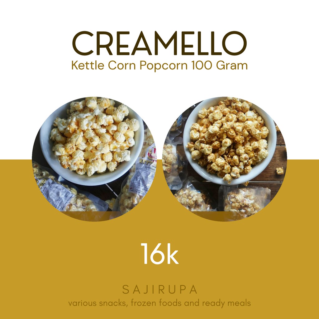

Popcorn Creamello Kettle Corn 100 Gram