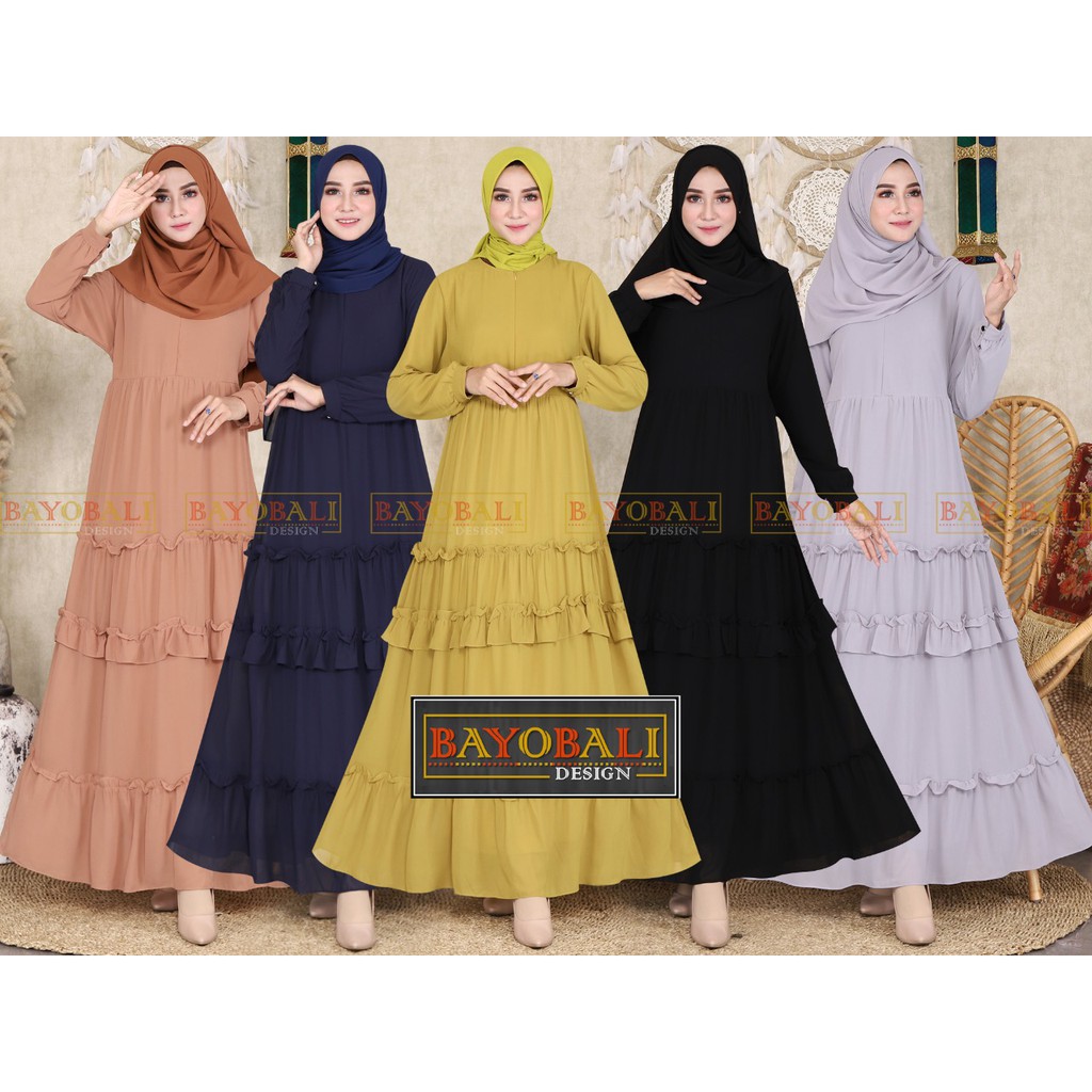 GAMIS CERUTI BABYDOLL FULL FURING GAYATRI | GAMIS SYARI JUMBO TERBARU | REAL PICT