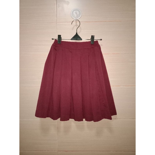 SERAGAM PENABUR ROK MERAH POLOS