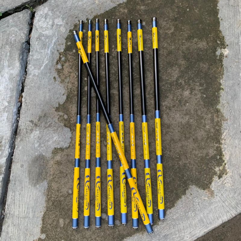 Joran Tegek Carbon Oregon Naga Hitam Mentah AA01