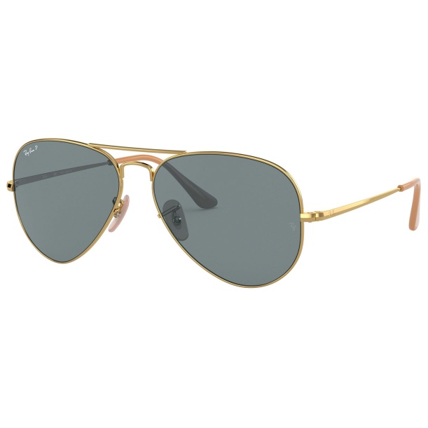 Ray-Ban Sunglass AVIATOR RB 3689 9064S2 S58 Gold w/ Blue Polarized