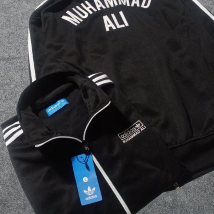 Recomended.. jaket tracktop pria adidas x muhammad ali premium / sweater adidas muhamad ali