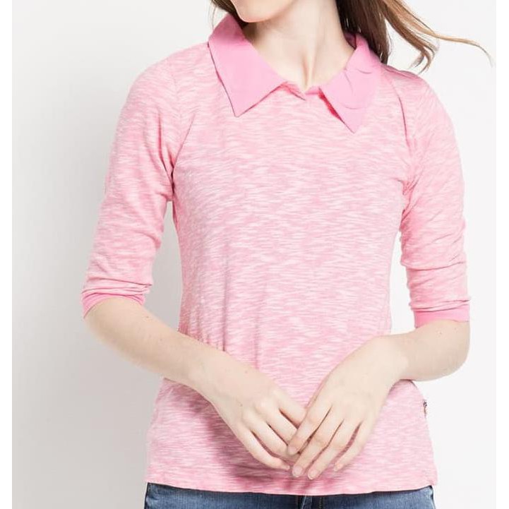 promo lois jeans original - kaos wanita ksc500 - merah muda, m terbaru