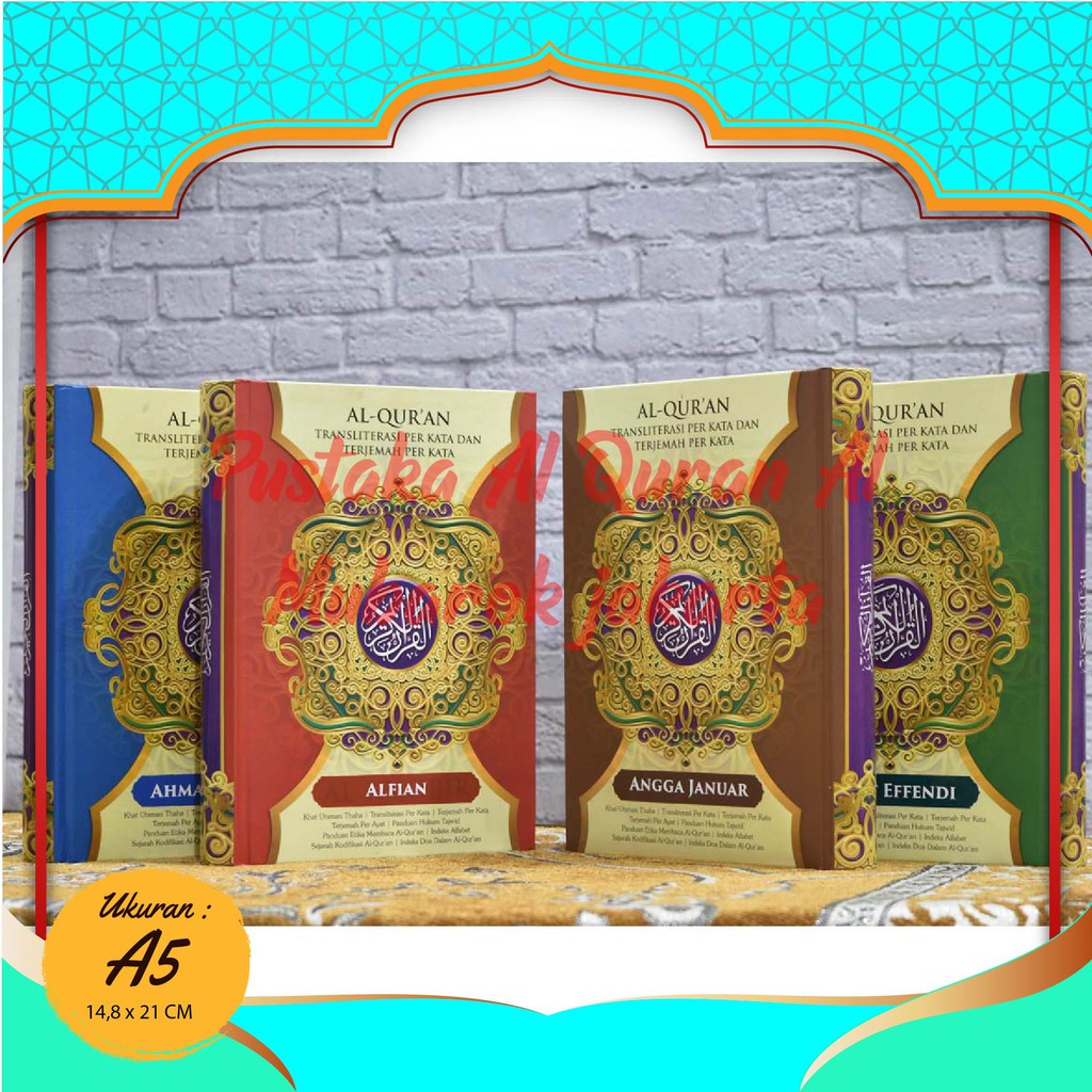 BISA BAYAR DITEMPAT - Bisa Custom Nama Al Quran 30 Juz Dan Terjemahannya, Al Quran Terjemah Perkata,