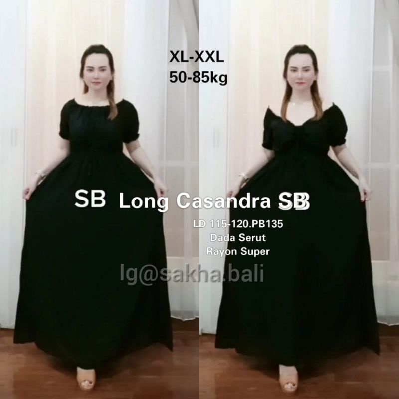 dress bali serut  dada Kasandra long RANIA _ dress sabrina