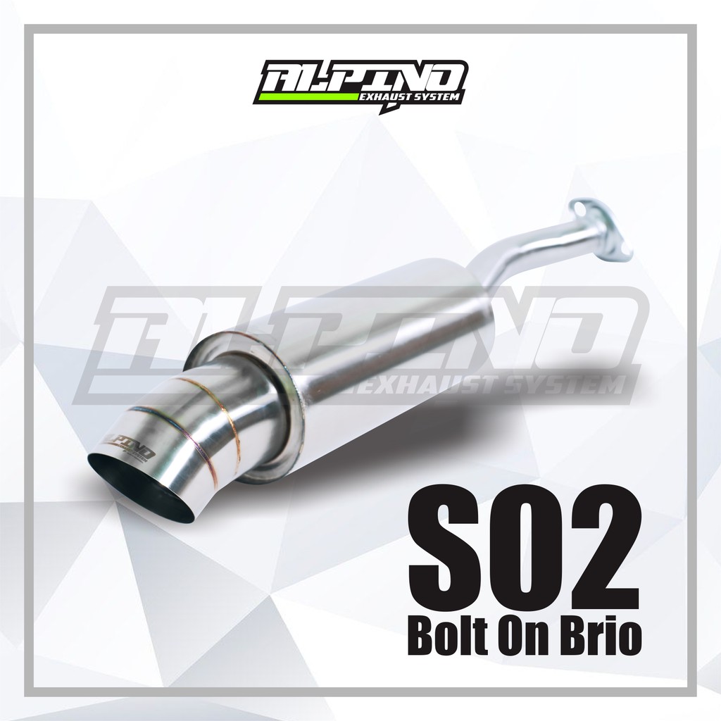 Knalpot Alpino Exhaust S02 Bolt On Brio