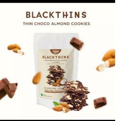 

LADANG LIMA - Blackthins Cookies 100GR - FREE GLUTEN - EGG FREE