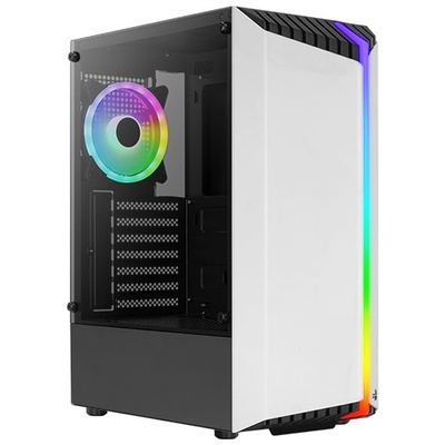 PC CASE AEROCOOL BIONIC G-WT-V1-WHITE 1 FAN RGB