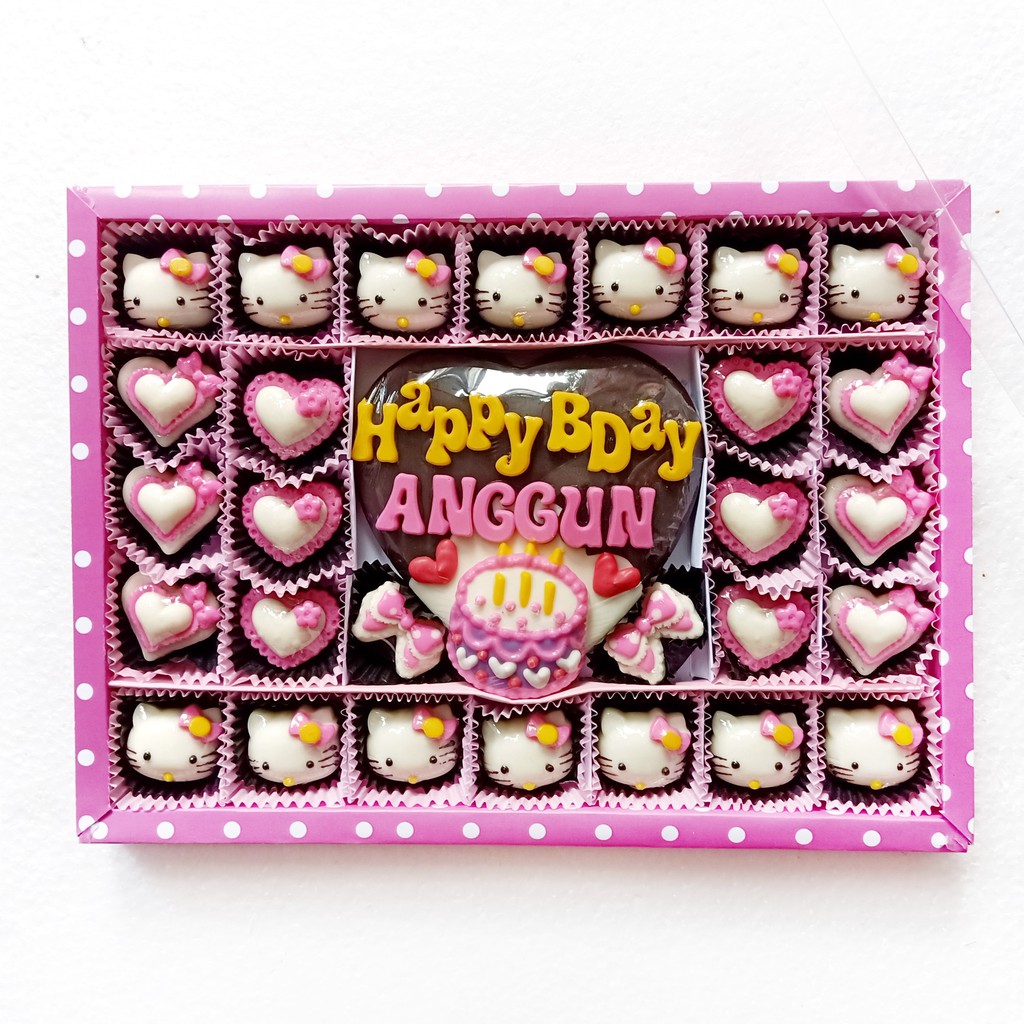 

kado S35 untuk hadiah coklat ulang tahun hellokitty teman sahabat adik kakak cici happy anniversary pernikahan