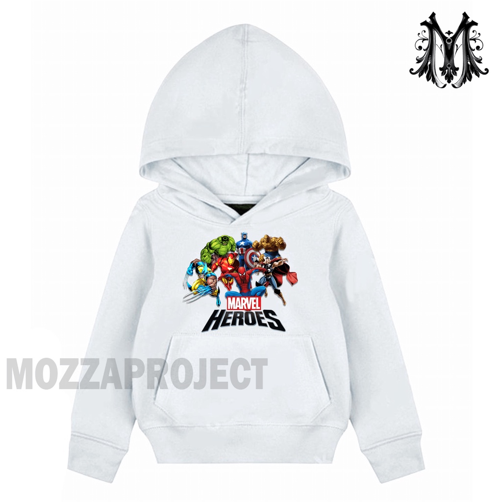 Sweater Anak Laki Laki Dan Perempuan Marvel Heroes Hoodie Anak unisex