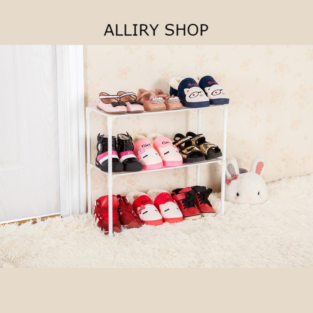 Rak sepatu/Amazing shoe rack/Rak serbaguna susun/Rak plastik 2 tingkat Rak gantung murah rak plastik