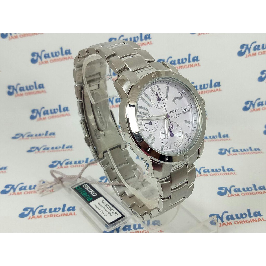 Seiko Ladies SNDZ73P1 Chrono Pearl Dial - Jam Tangan Wanita SNDZ73