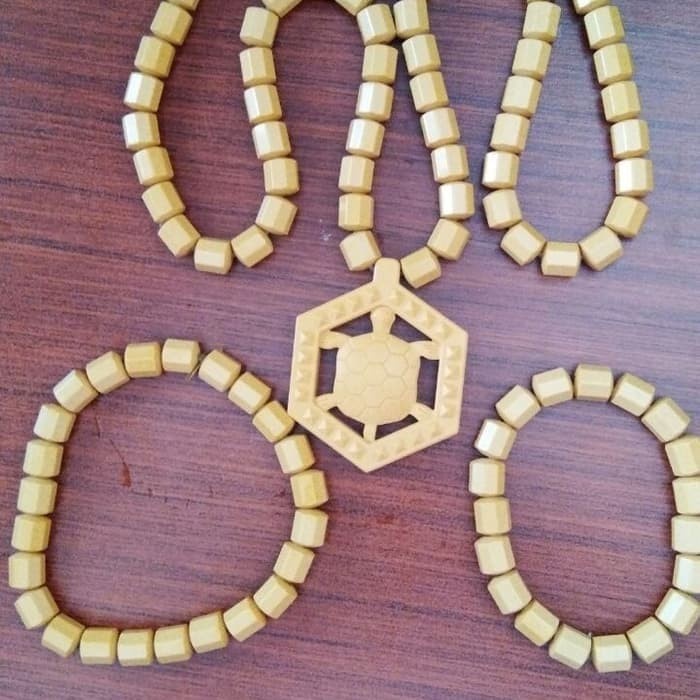 Emas Set 3H Kalung,Gelang Kaki Dan Gelang Tangan Terapi