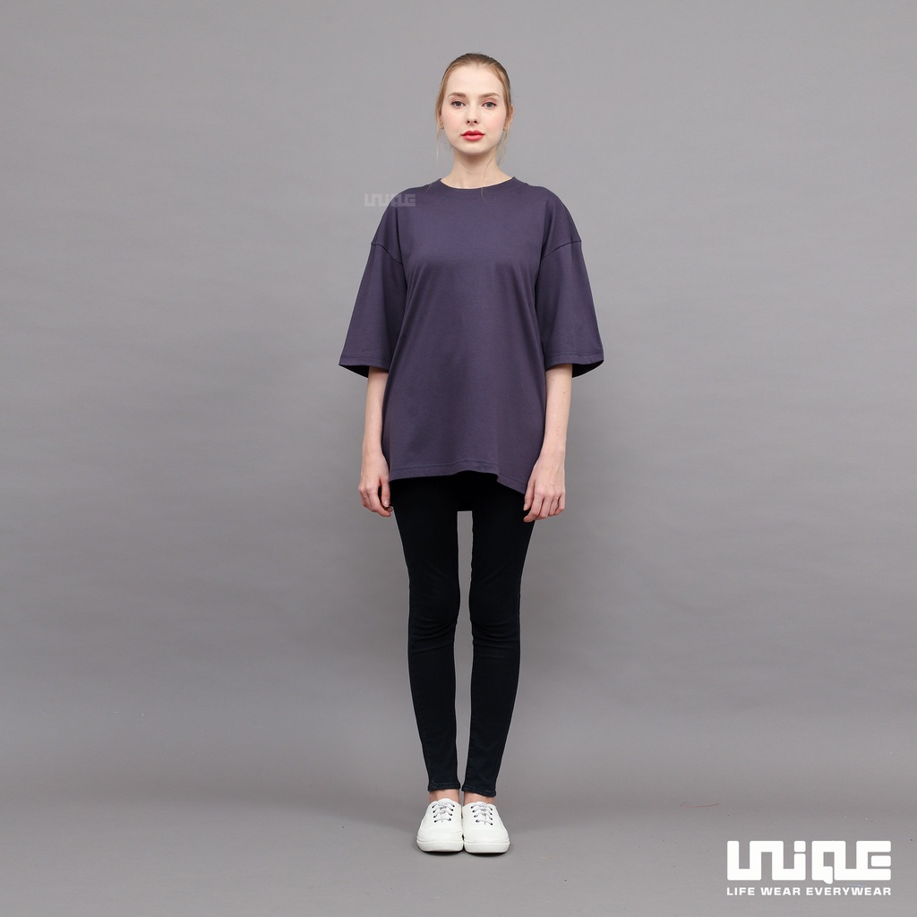 UNIQUE - (Basic Series) Kaos Polos Oversize Basic Grey Stone