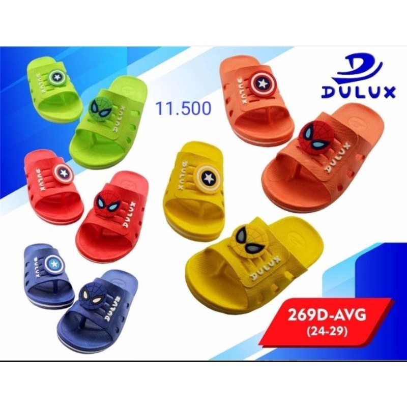 sandal dulux 269D sandal slop karakter sandal sandal slop anak laki laki