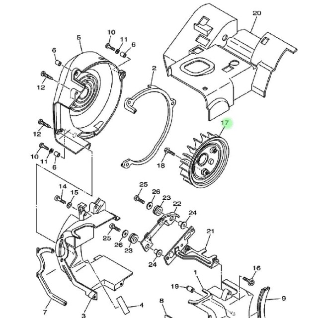 KIPAS MAGNET MAGNIT MIO LAMA NOUVO MIO SOUL ASLI ORI YAMAHA 5LW E2611 00