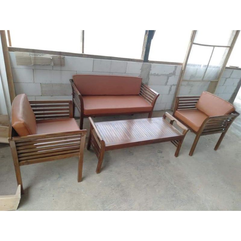 kursi tamu jati minimalis jari