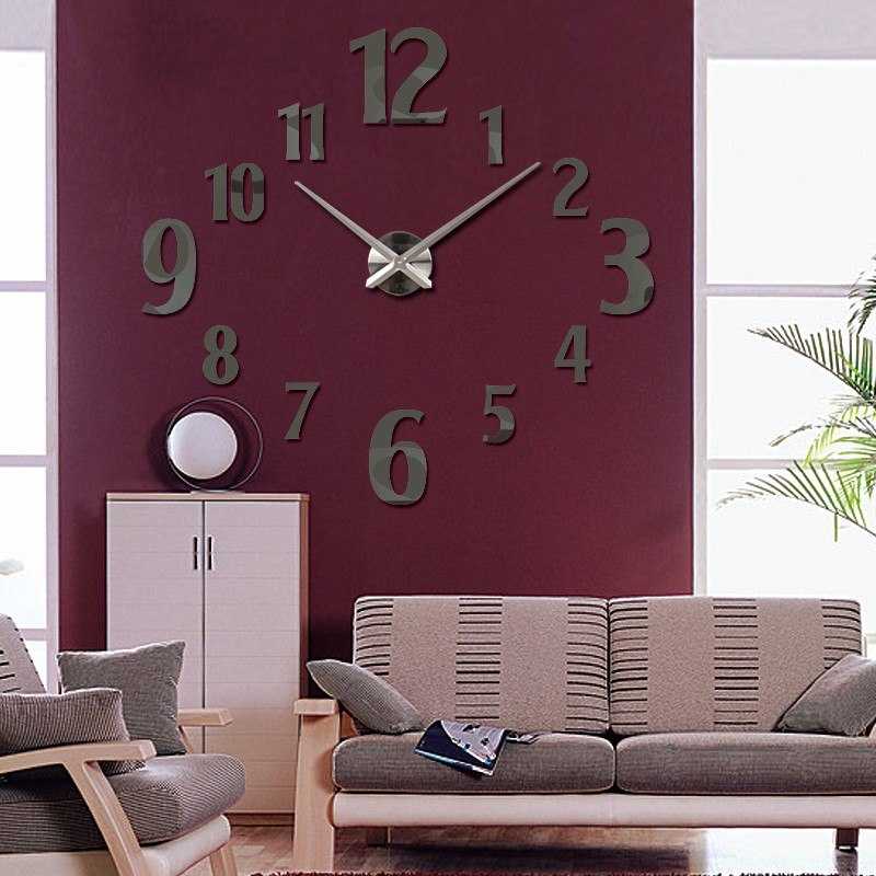 Taffware Jam Dinding Besar DIY Giant Wall Clock 100cm Number - DIY-107