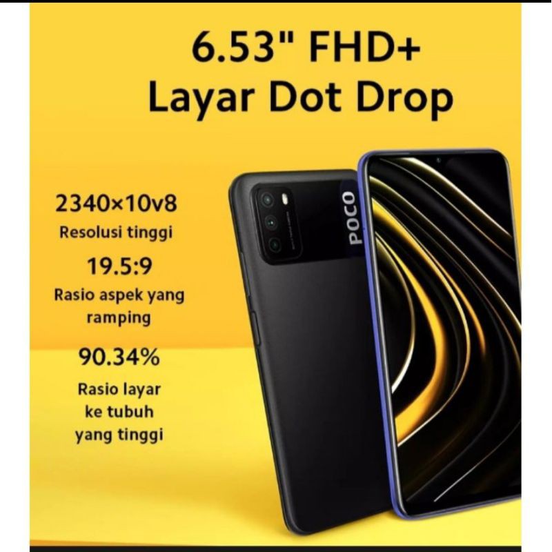 Poco m3 by xiaomi garansi resmi original