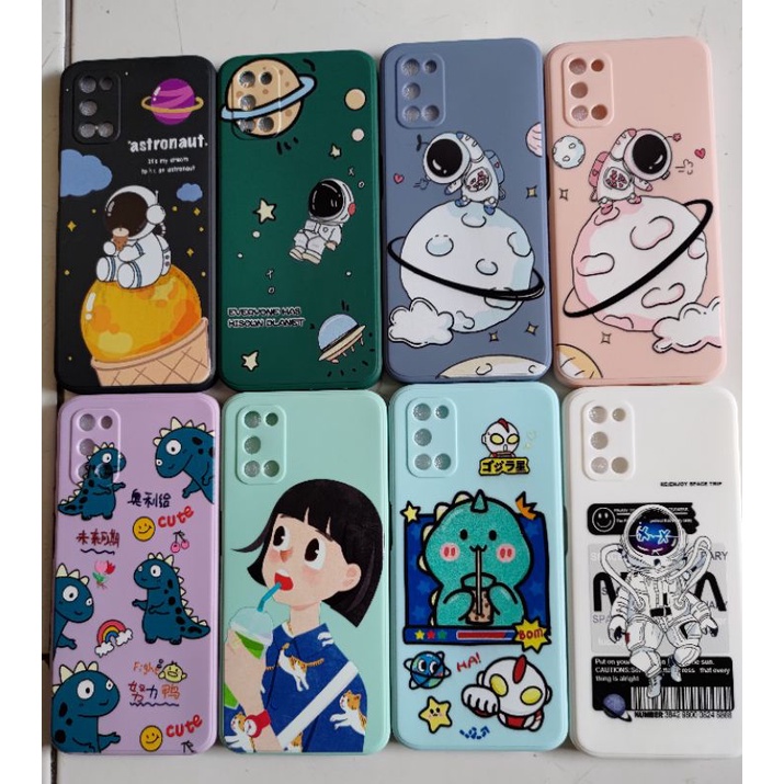 SAMSUNG A12/A52/A72/A32 4G/A33 5G SOFTCASE MACARON GAMBAR MOTIF CEWEK COWOK NASA