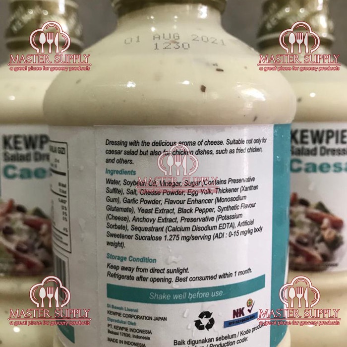 Siap Kirim Kewpie Salad Dressing Caesar 1 Liter / Kewpie Caesar Salad Dressing