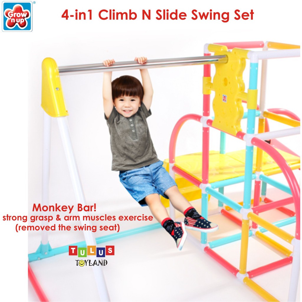 Perosotan Grow n up 4 in 1 climb slide swing monkey bar gymnastic anak Pelosotan Ayunan Seluncuran