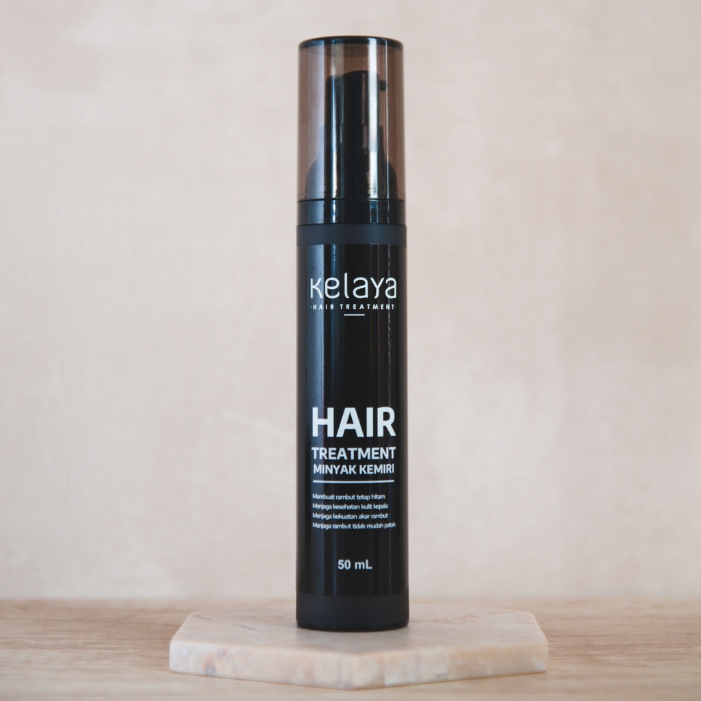 Shampo KELAYA HAIR TREATMENT SHAMPOO perawatan rambut rontok 250 ml ORIGINAL paket Komplit hair serum minyak kemiri-1 Minyak Kemiri
