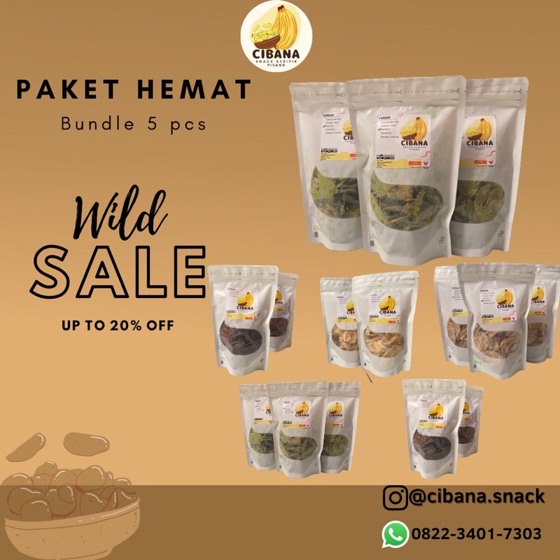 

Keripik Pisang Lumer/Cibana Snack - BUNDLE 5 PCS