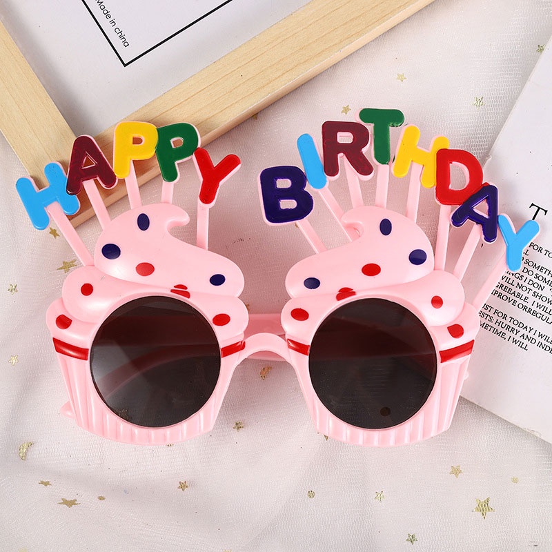 [COD] Kacamata Desain Happy Birthday Untuk Dekorasi Pesta Ulang Tahun Untuk hadiah ulang tahun
