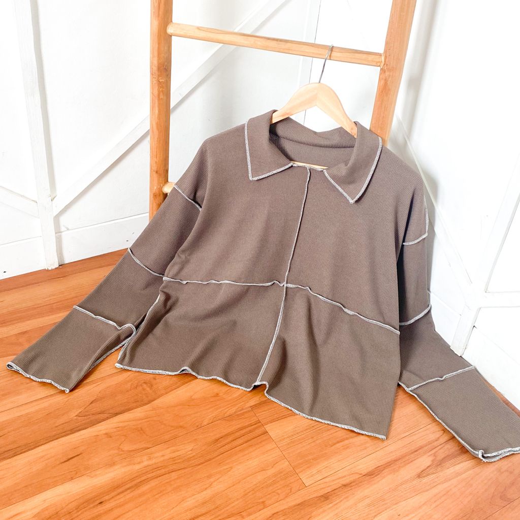 ASVY BLOUSE - blouse wanita / blouse kekinian / blouse cantik / simple blouse / blouse polos