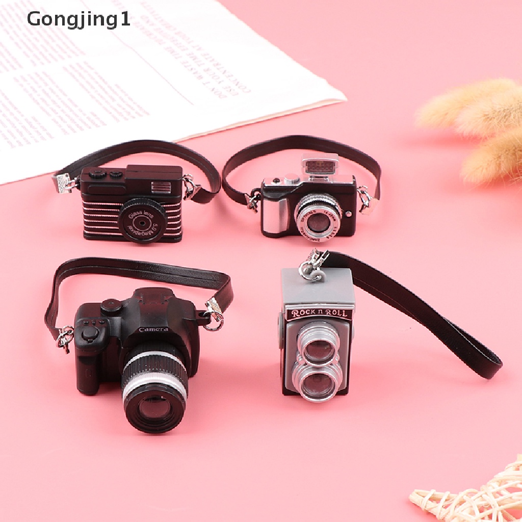 Gongjing1 1Pc Miniatur Kamera Digital SLR Untuk Aksesoris Rumah Boneka