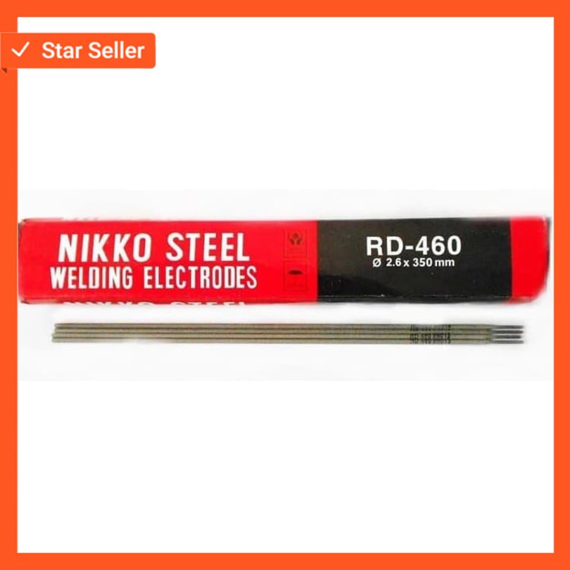 Nikko Kawat Las RD-460 RD 460 2,6mm Steel Welding Electrode 1 Pak 5kg CROSS238