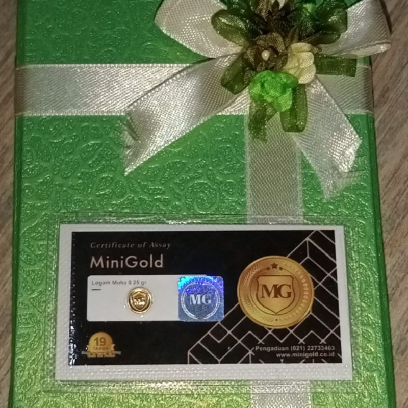 Minigold 0,25gr / Emas / Logam mulia