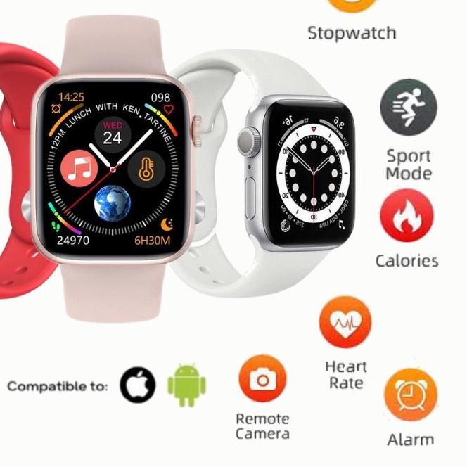 ✅GARANSI✅ SMARTWATCH IWO W26+ / W6 NEW SERIES ORIGINAL SERIES 1.75 “Seri 6 Hiwatch, Bluetooth , walp