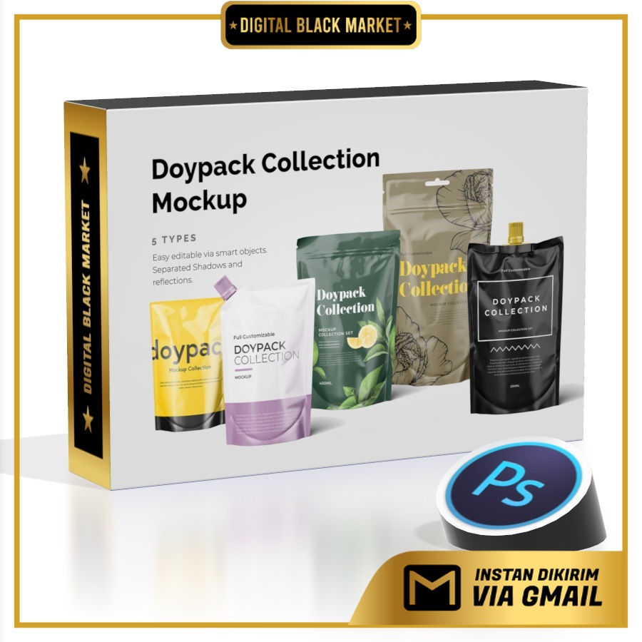 Doypack Mockup Collection - Photoshop