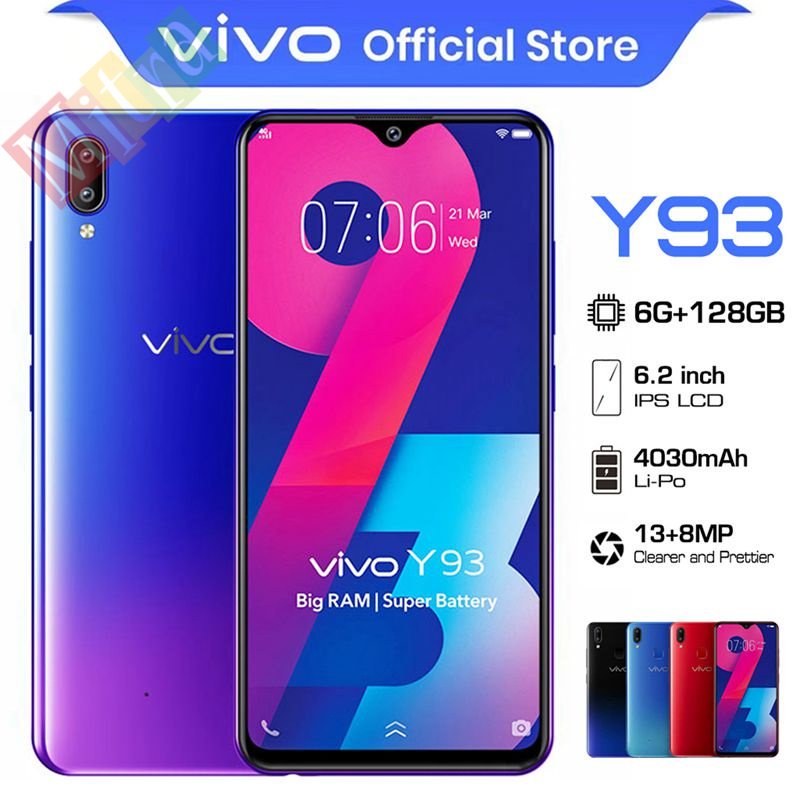 hp VIVO Y93 Y91 ram 6 128gb Smartphone 13MP+8MP HD KAMERA 1jtaan ponsel promo cuci gudang