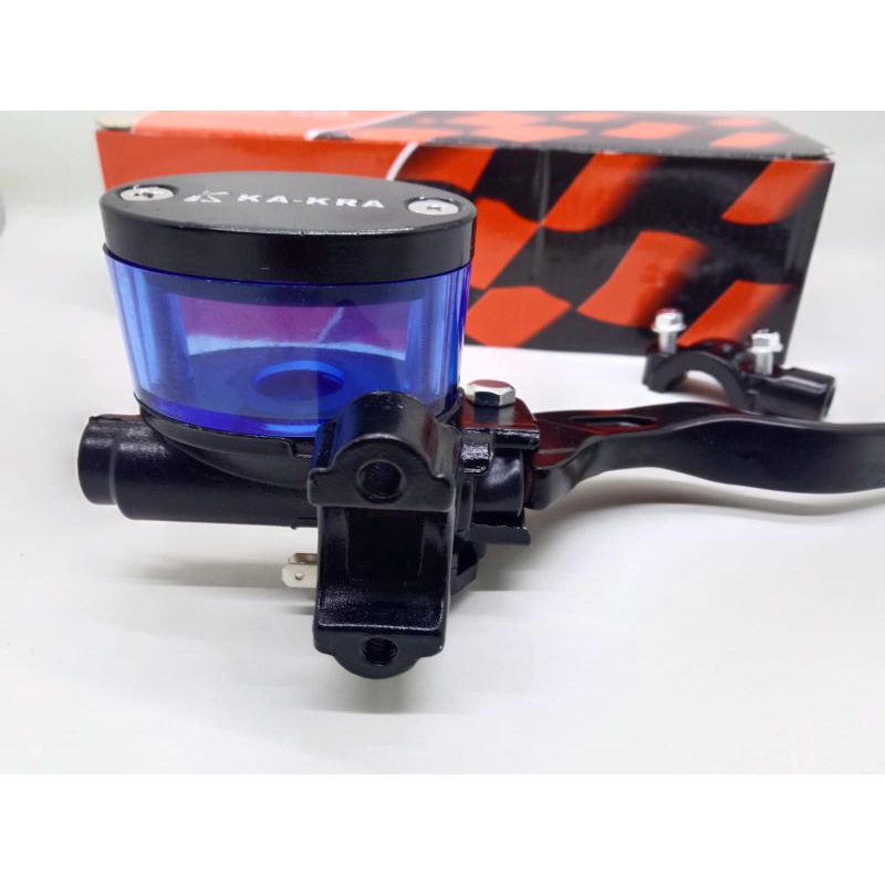 MASTER REM KANAN MODEL RCB KAKRA TABUNG MINYAK KACA BIRU HANDLE REM KANAN UNIVERSAL