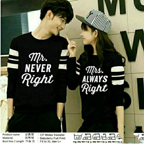Unix Baju Couple - Kaos Kapel - Kapelan Sweater - Sama - Pasangan 16859