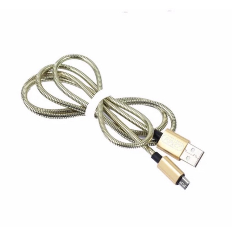 Metal Spring Data Line PINZY King Kong V6 Micro USB Support Qc 3.0 - Kabel MICRO USB V6