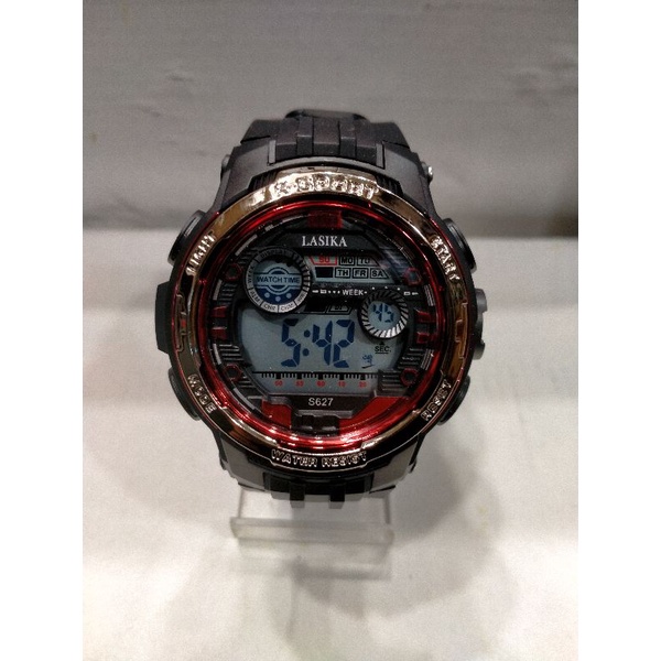 JAM TANGAN PRIA LASIKA SPORT ORIGINAL/JAM FASHION ANTI AIR FREE BOX