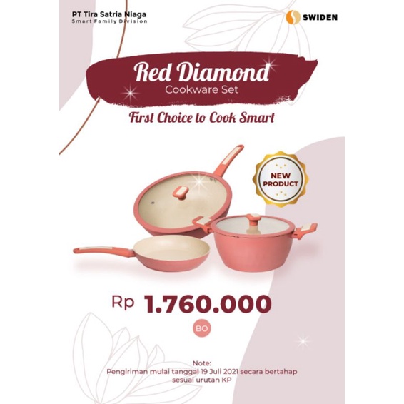 pengganti yellow pumpkin cookware Tigaraksa, yaitu Red diamond