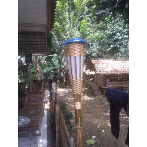 Kap Lampu Hiasan Taman | kap lampu bambu | kap lampu | bambu unik