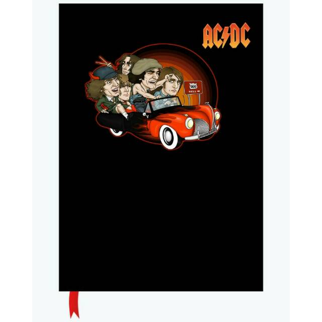

Buku tulis agenda & polos keren - Book of Rock - ACDC