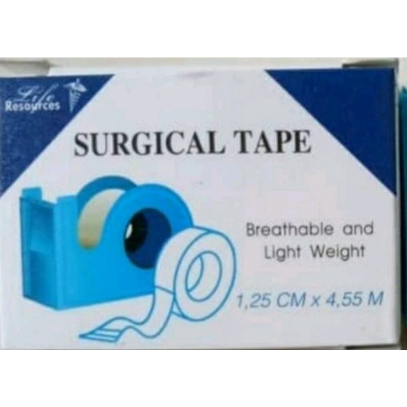 Micropore Surgical Tape Plester  1,25cm x 4,55cm ( 1/2inc ) &amp; 2,5cm x 4,55cm ( 1inc)