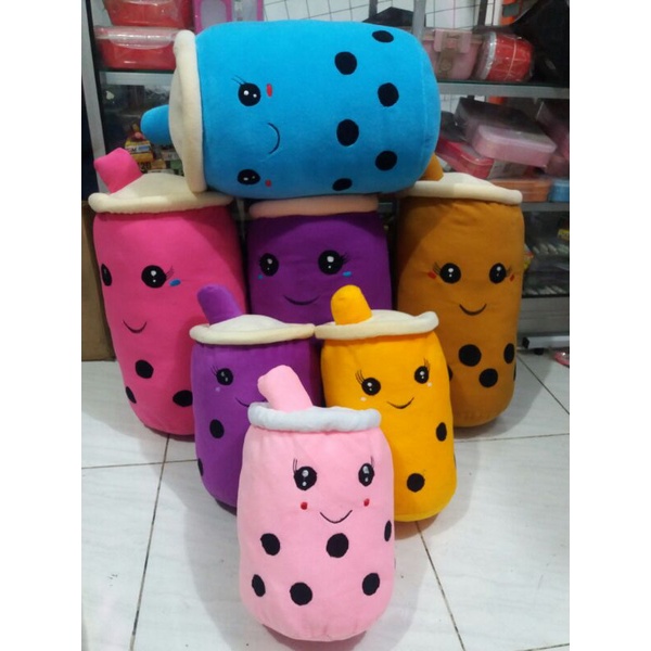 Boneka BOBA ukuran M 20cm / L 30 cm dan XL 45cm/ Boneka boba milk tea / Boneka Boba viral
