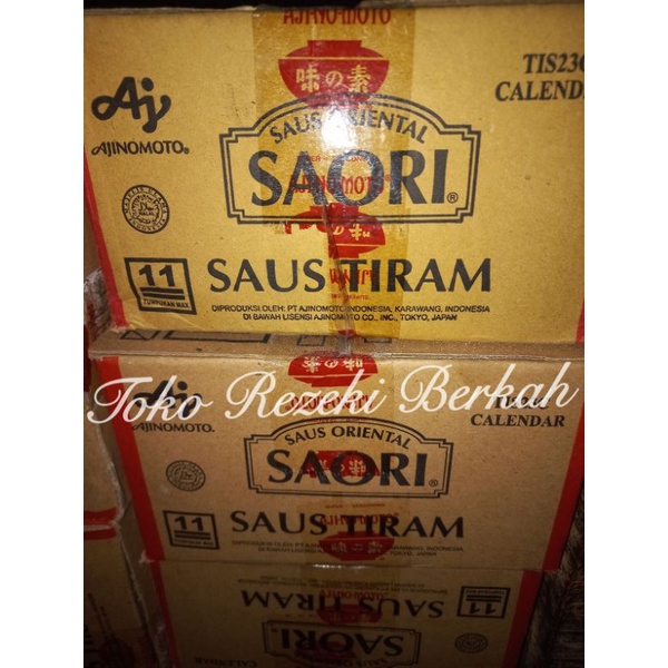 

Saori tiram sachet 23ml 1 dus ( karton ) isi 120 pcs
