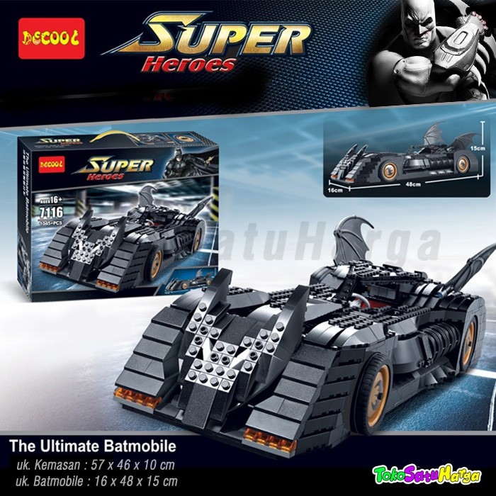 Lego Brick Decool 7116 Classic Batmobile Ultimate Good Quality