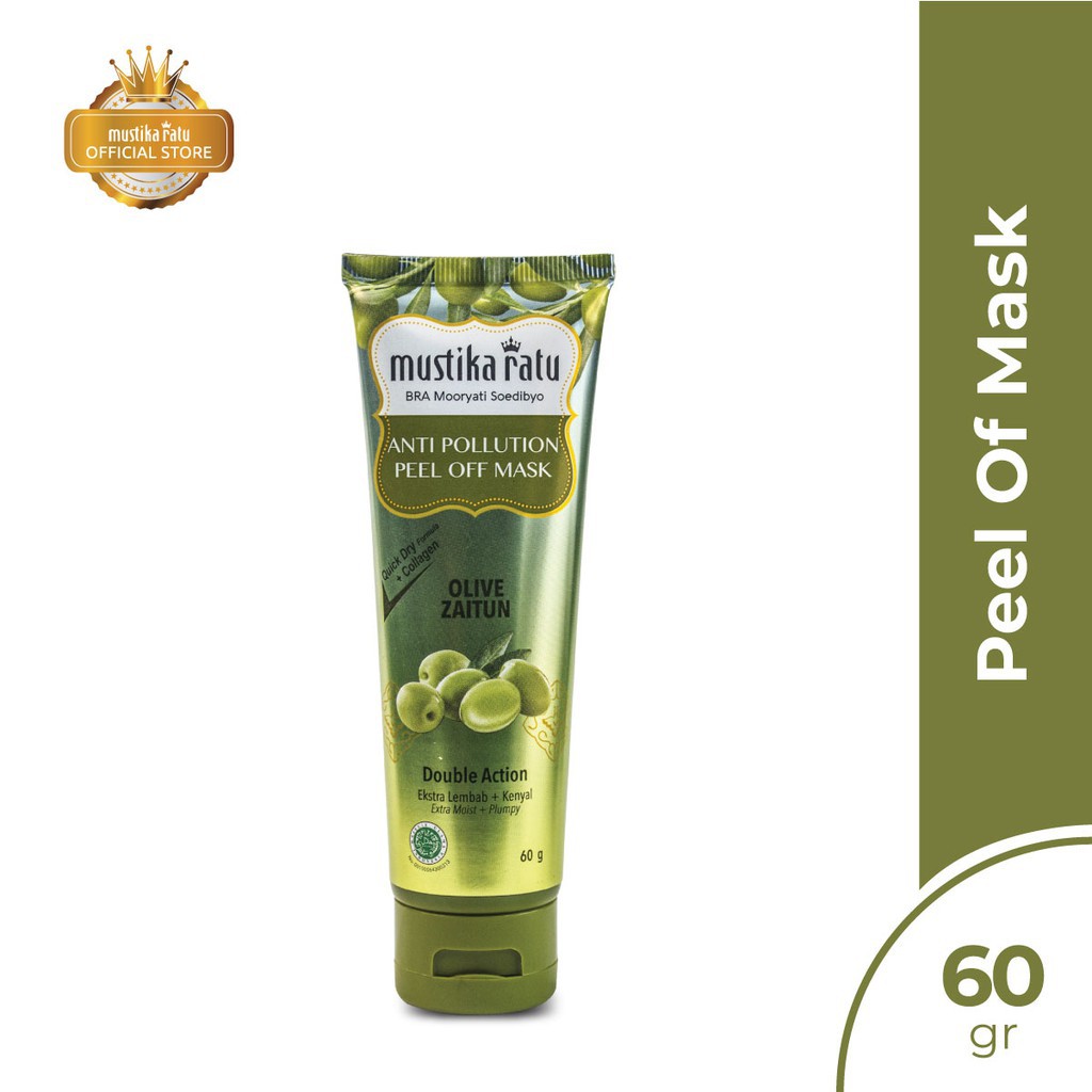 MUSTIKA RATU Anti Pollution Zaitun Peel Off Mask Masker Wajah