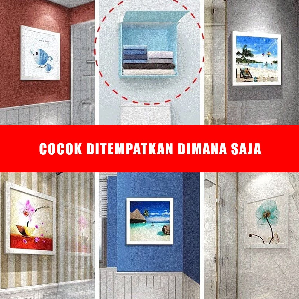 Rak Sulap Baju Berbentuk Lukisan Invisible Locker Random